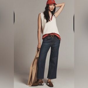 Pilcro The Edie Mid-Rise Straight Leg Jean